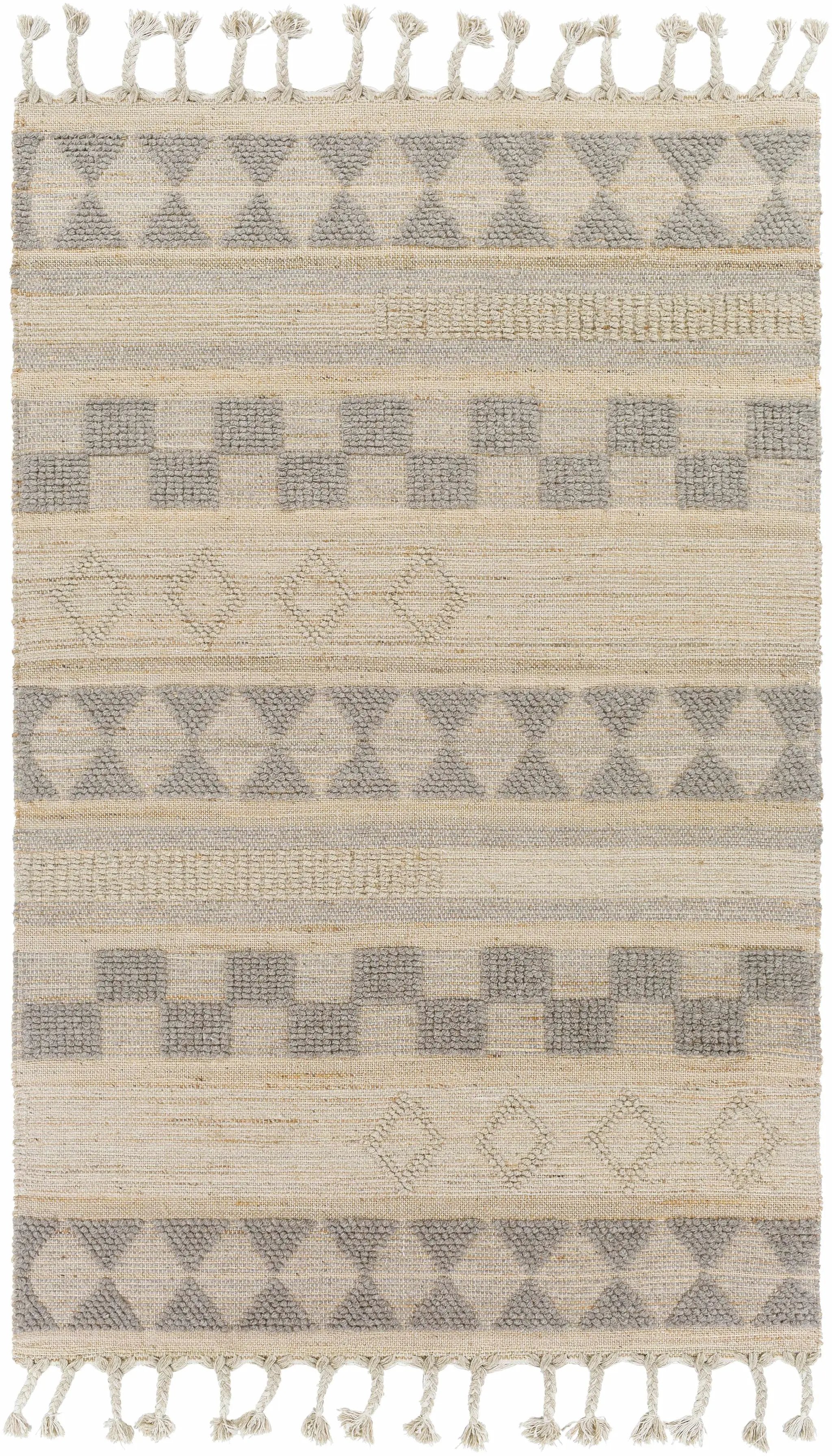 Ardee Totem Jute&Wool Blend Rug - Clearance by Boutique Rugs