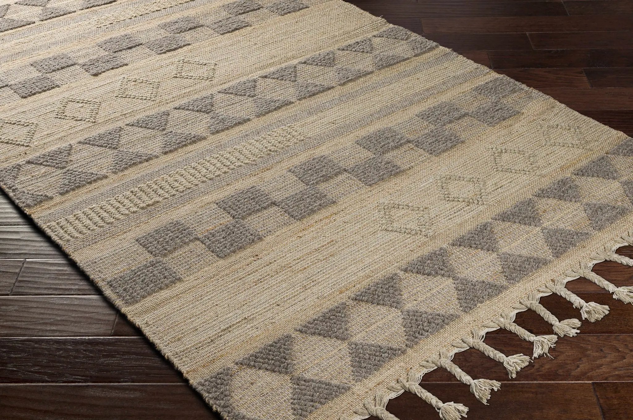 Ardee Totem Jute&Wool Blend Rug - Clearance by Boutique Rugs