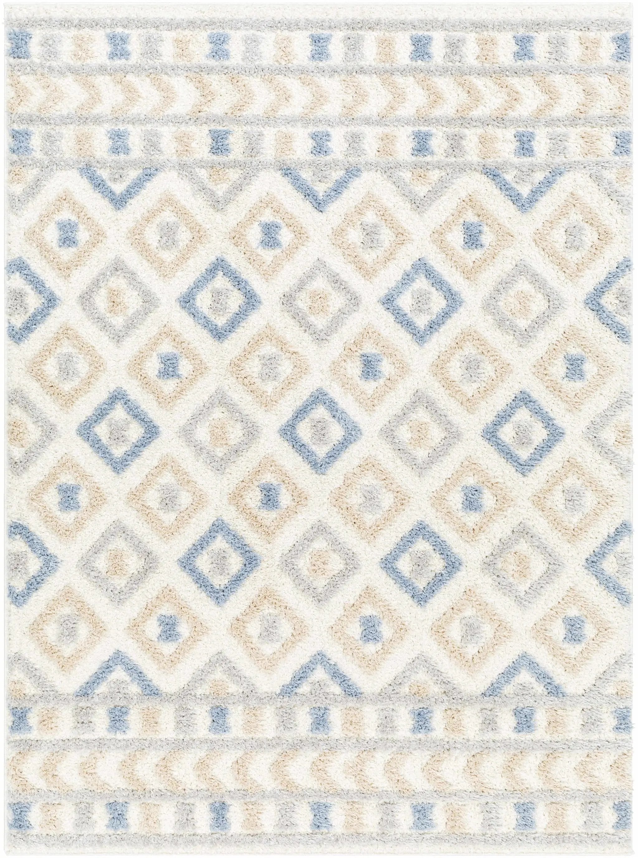 Eivin Pink & Blue Area Rug - Clearance by Boutique Rugs
