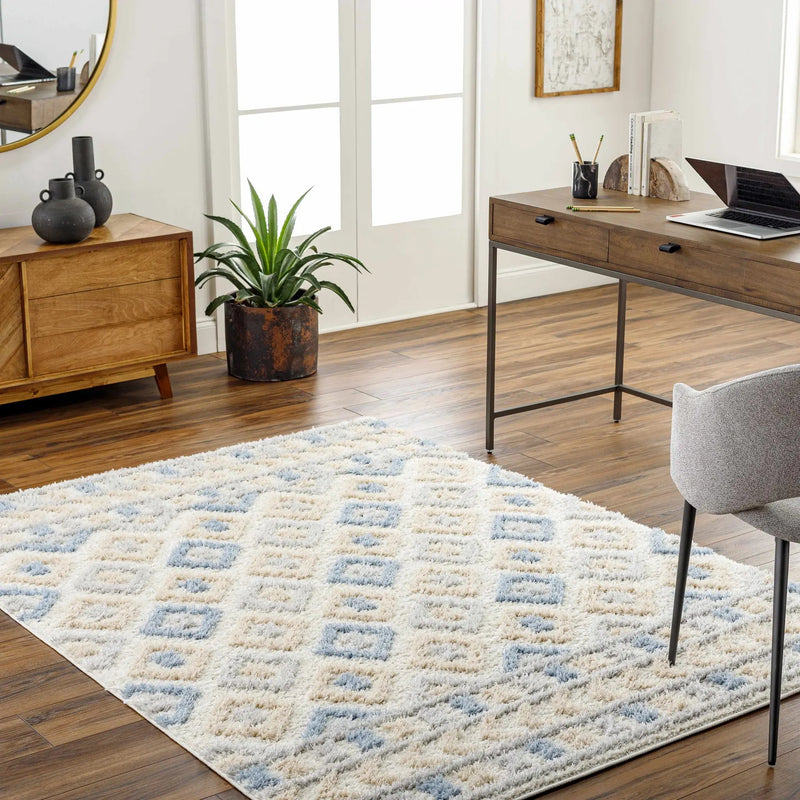 Eivin Pink & Blue Area Rug - Clearance by Boutique Rugs