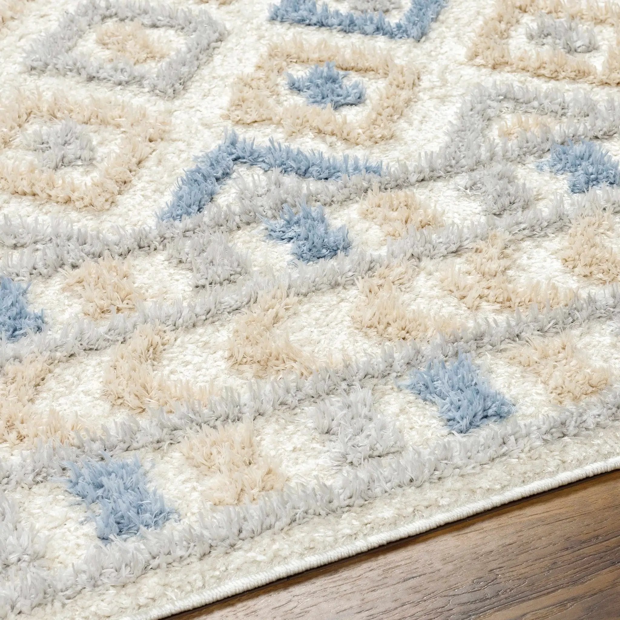 Eivin Pink & Blue Area Rug - Clearance by Boutique Rugs
