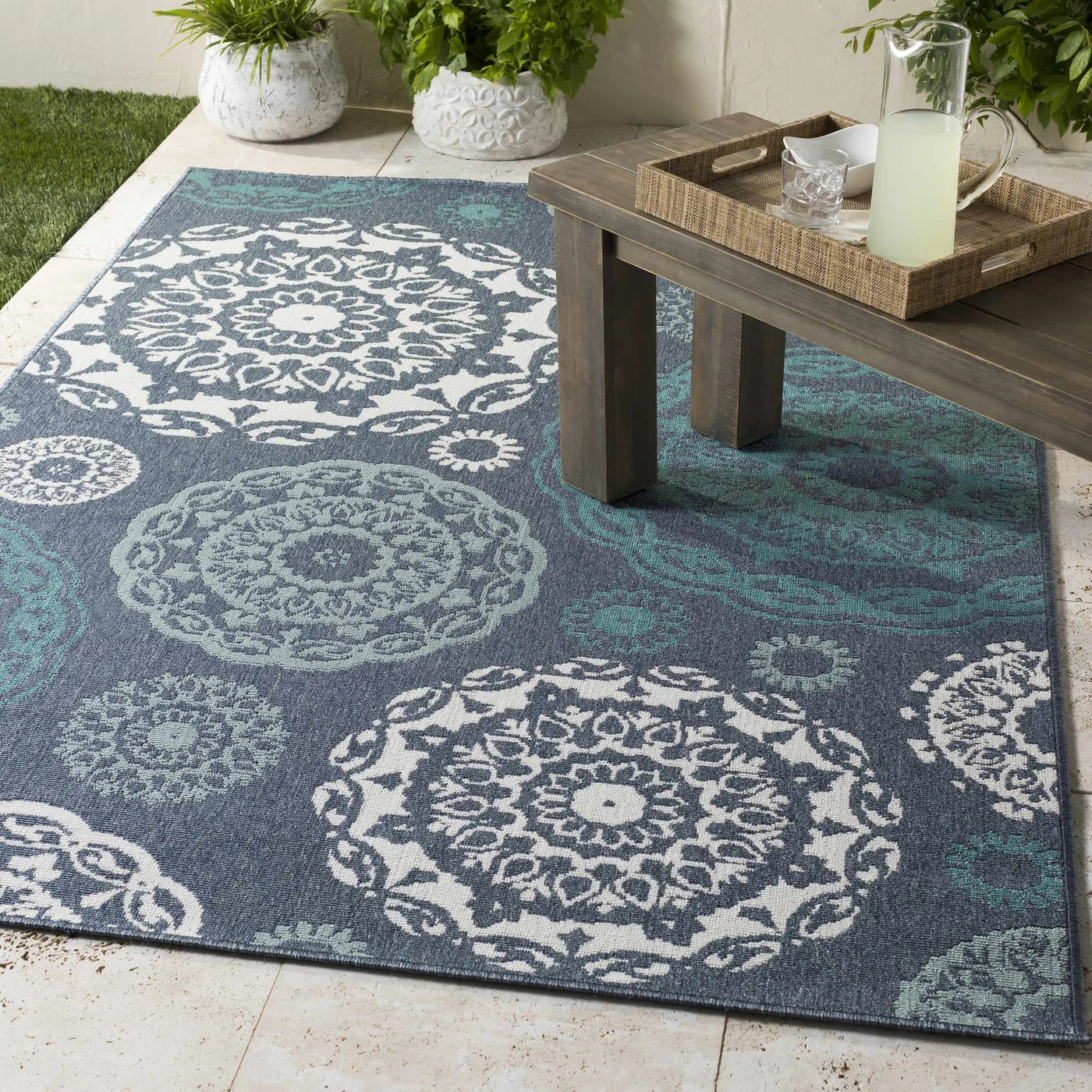 Reasnor Outdoor Area Rug - Clearance by Boutique Rugs