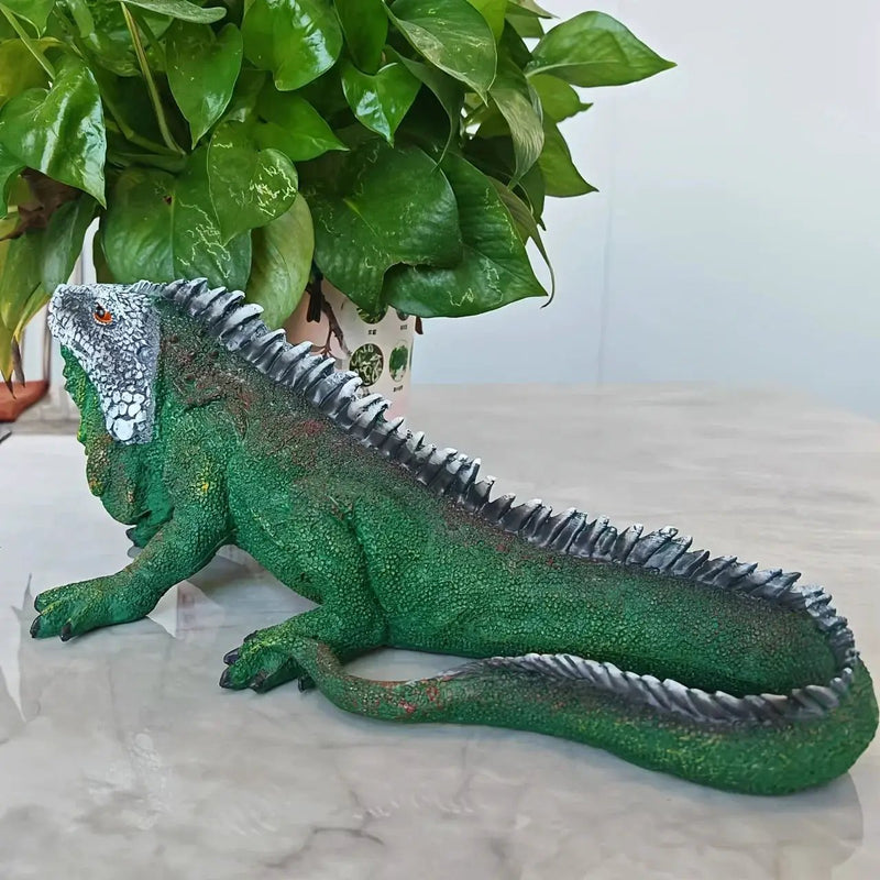 Realistic Iguana Garden Statue Detailed Lizard Decor by House Of Avana