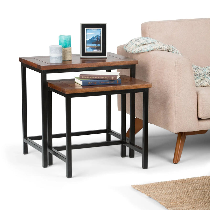 Skyler - 2 Pc Nesting Side Table - Dark by HouseOfZazla