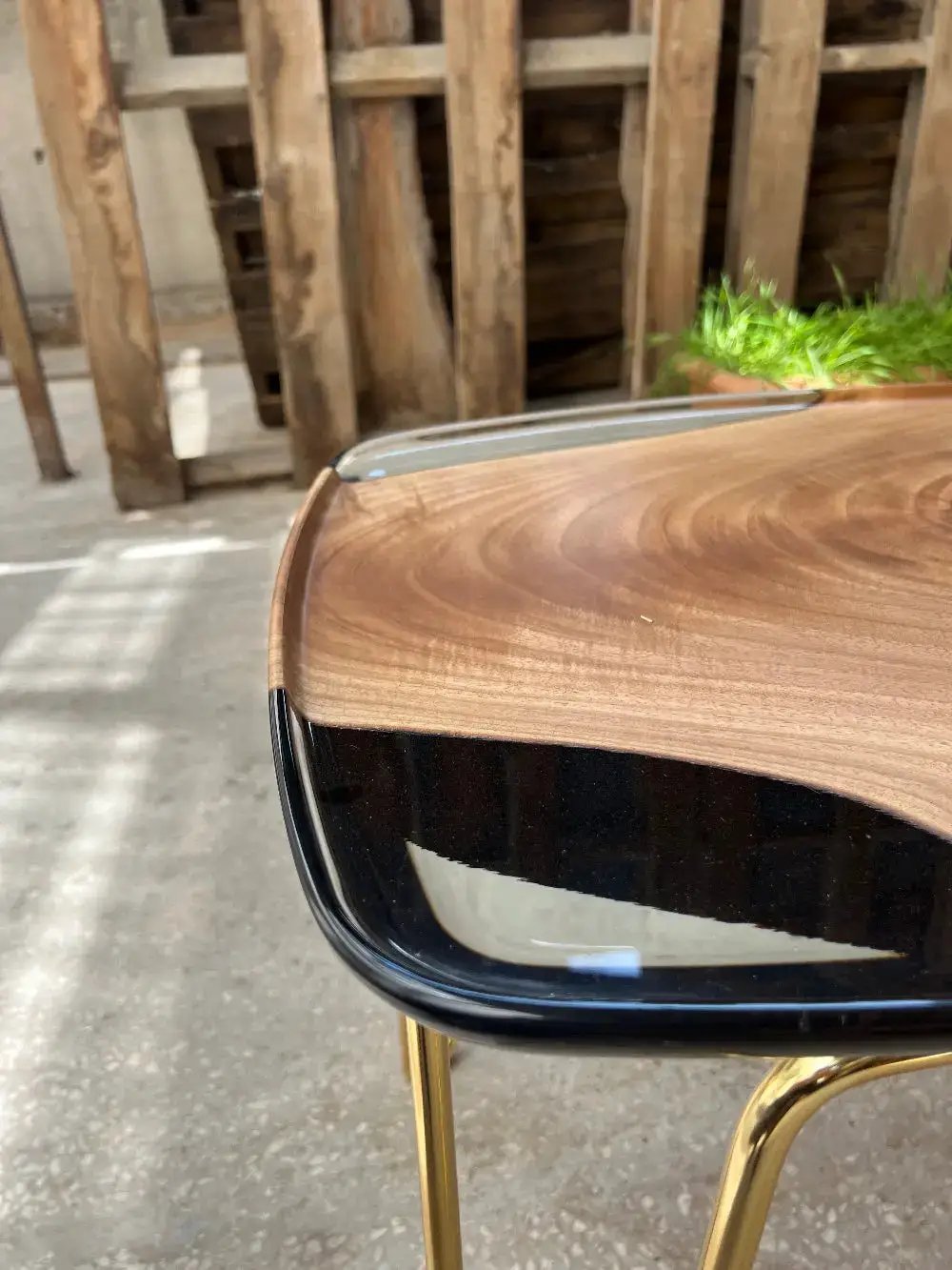 Rectangular Resin Side Table | Ivory Side Table by Gizz