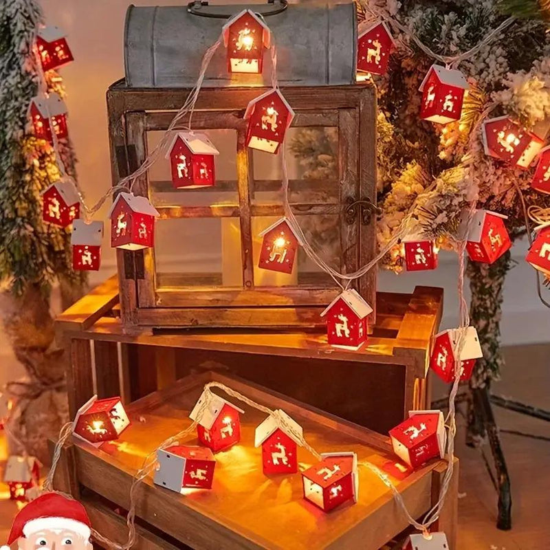 Red 2M 10 LED Fairy Lights - Battery Operated by House Of Avana