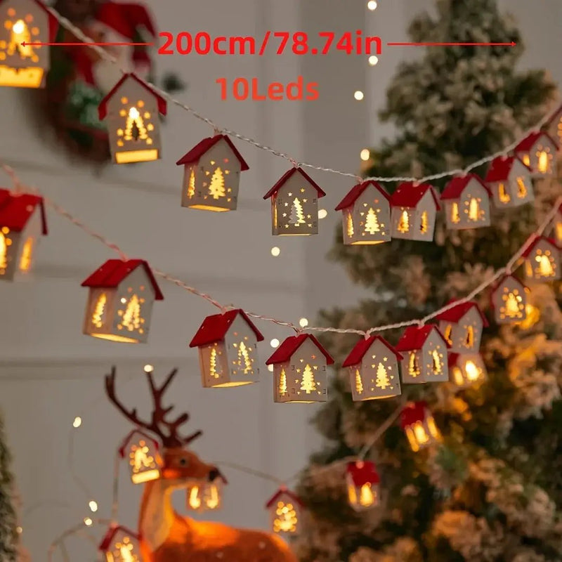 Red 2M 10 LED Fairy Lights - Battery Operated by House Of Avana