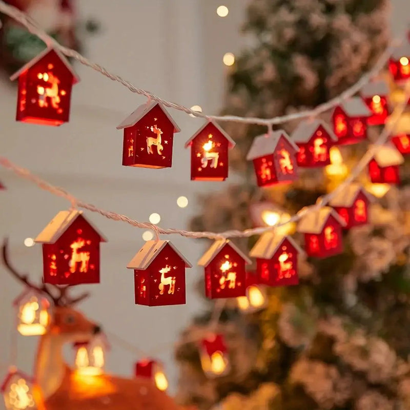 Red 2M 10 LED Fairy Lights - Battery Operated by House Of Avana
