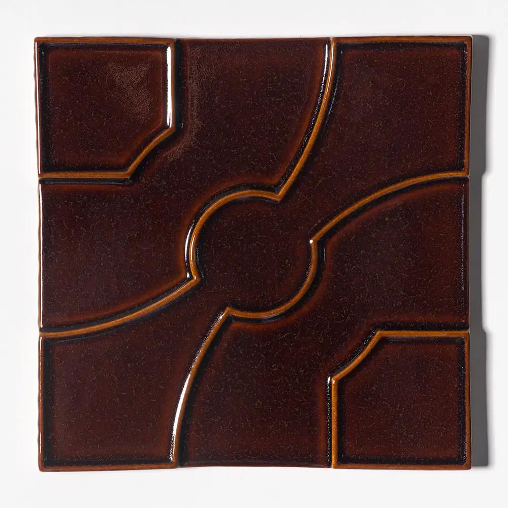 Red Glossy Ceramic Accent Tiles 8x8
