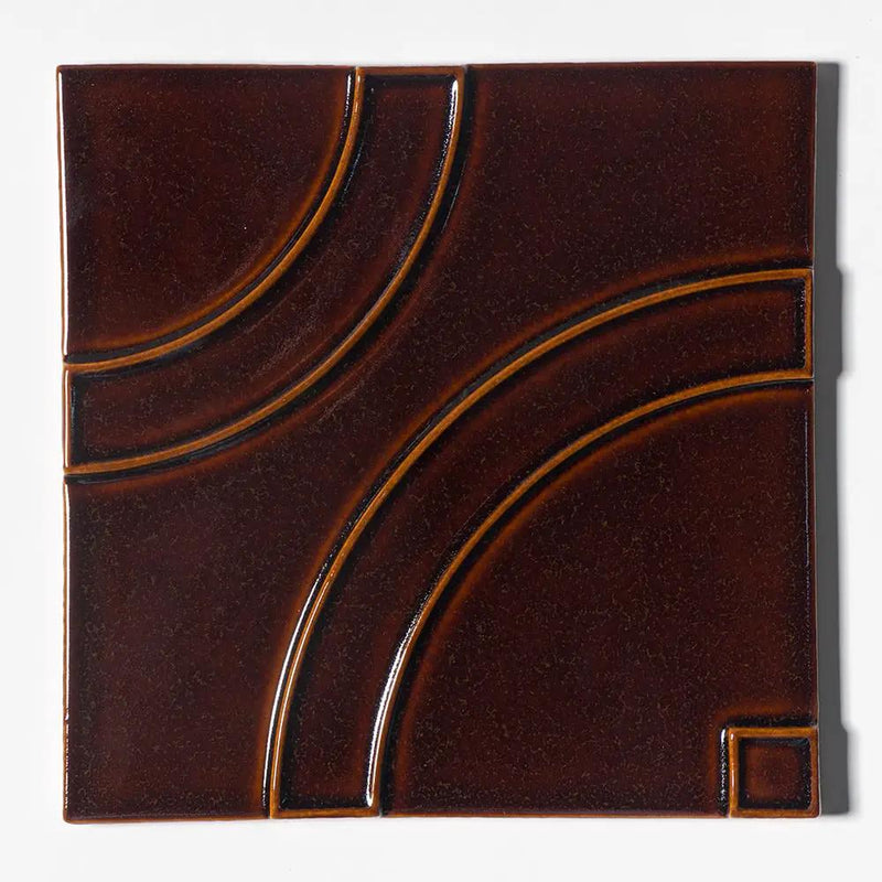 Red Glossy Ceramic Accent Tiles 8x8