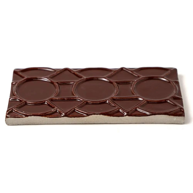 Red Glossy Zaragosa Ceramic Accent Tiles 3x6 closeup 1