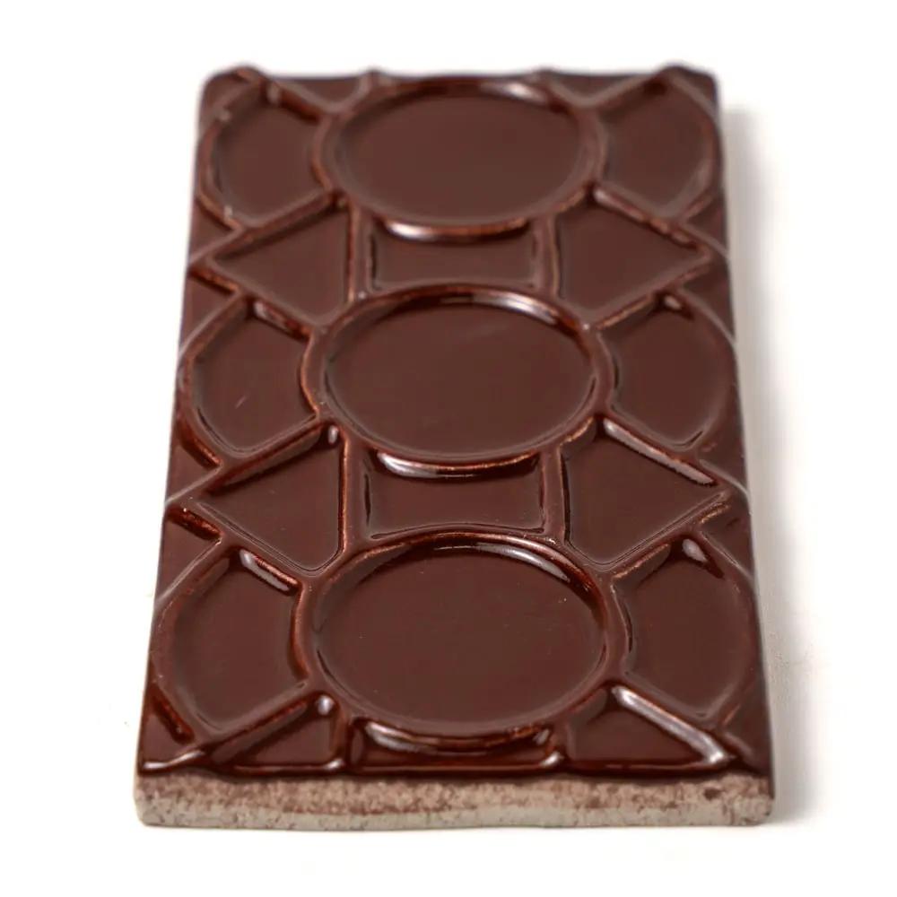 Red Glossy Zaragosa Ceramic Accent Tiles 3x6 closeup 3