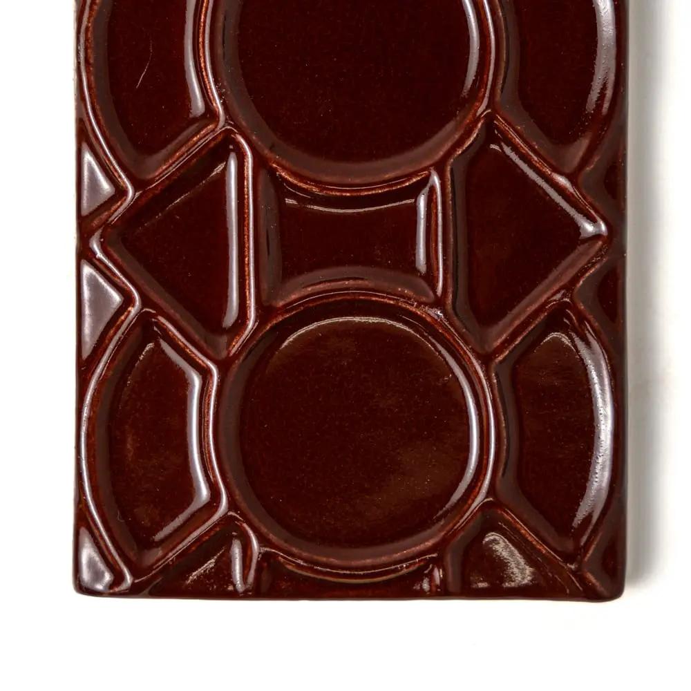 Red Glossy Zaragosa Ceramic Accent Tiles 3x6 closeup 4