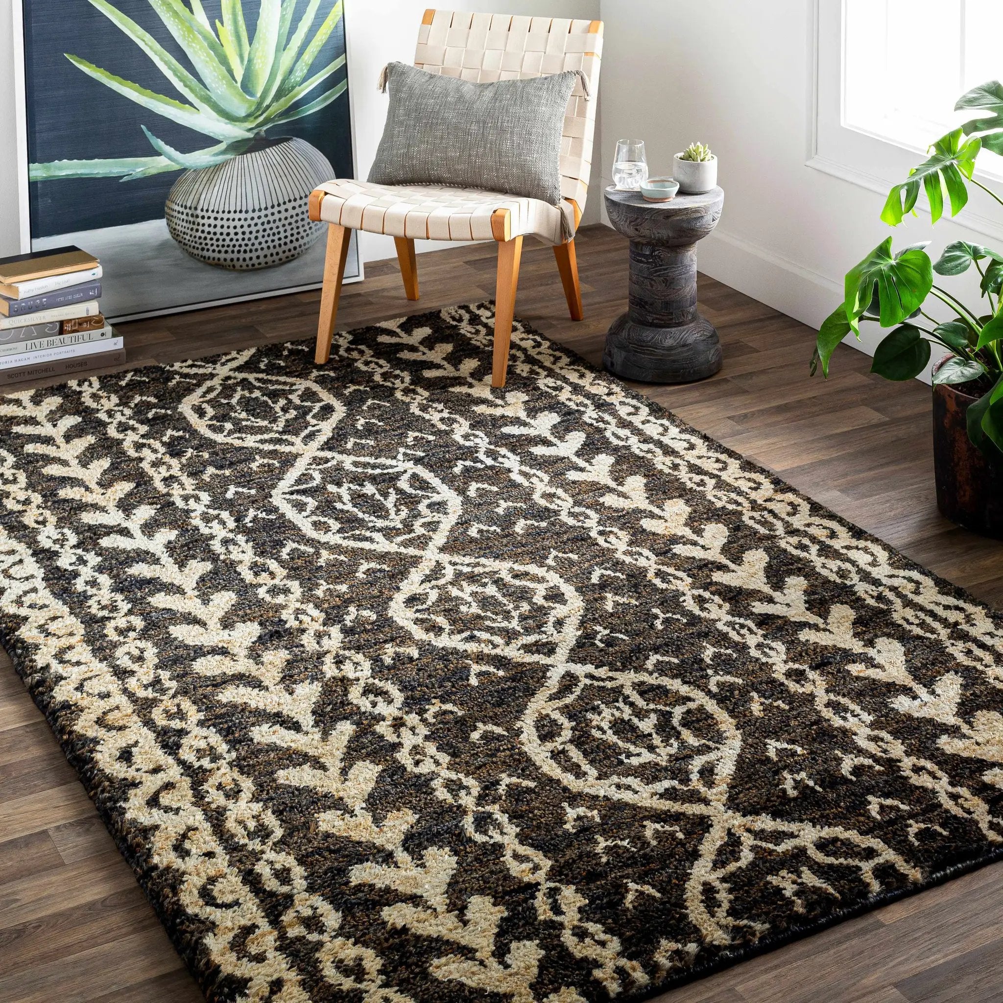 Redondo Premium Hand Knotted Jute Carpet - Clearance by Boutique Rugs