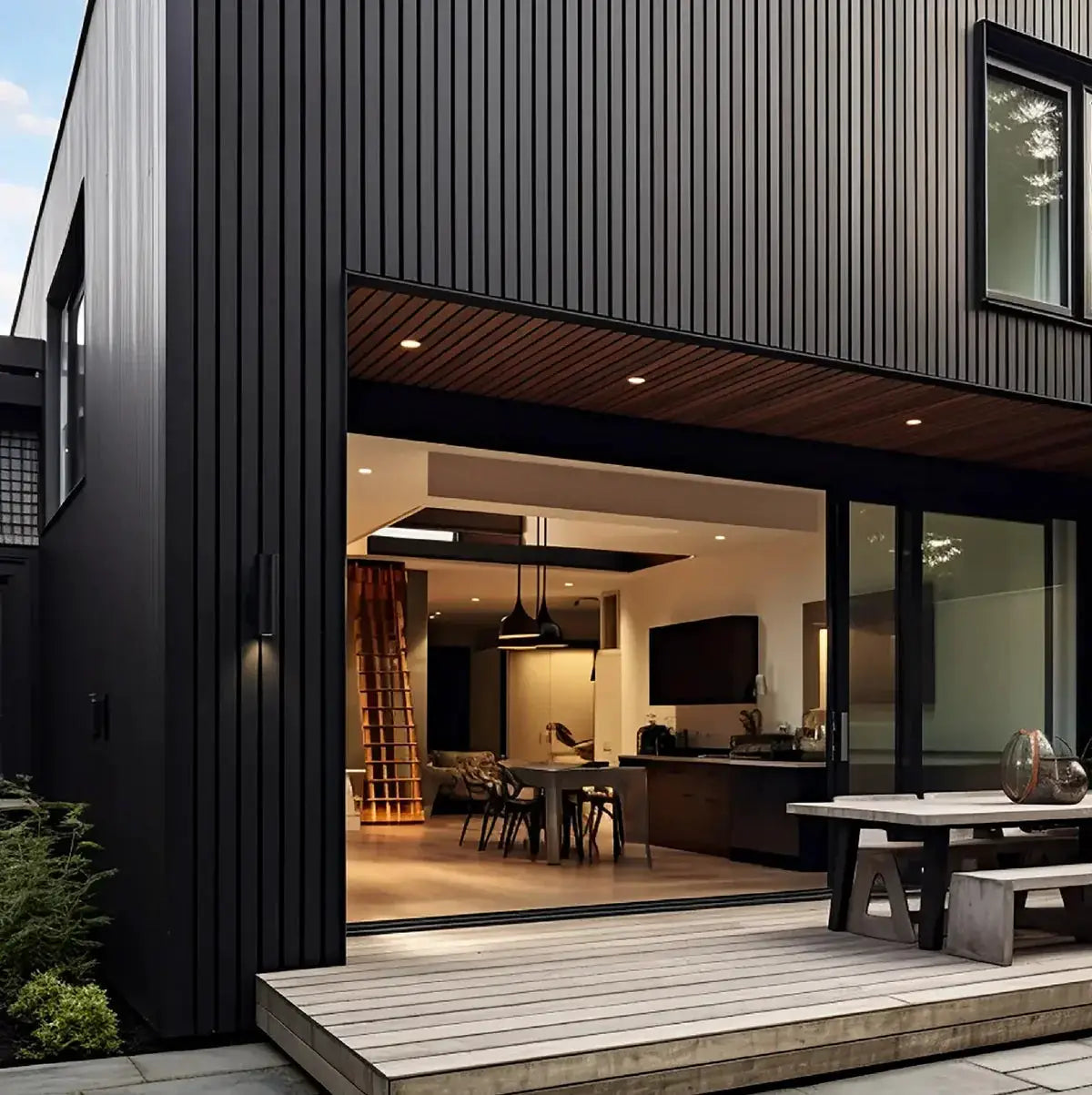 Exterior Wood-Look Composite Slat Panel Samples by andor willow