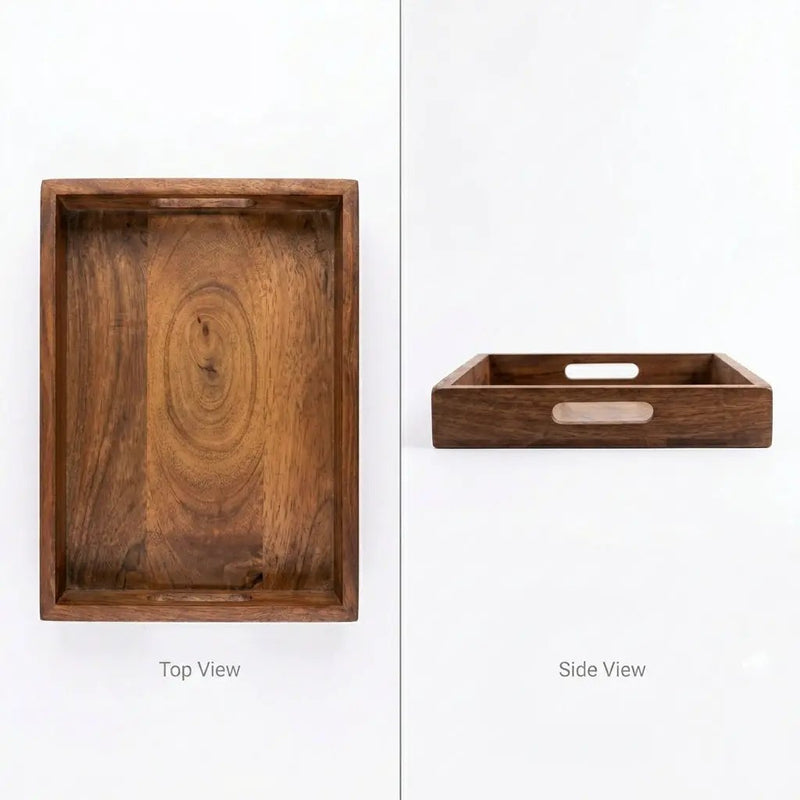 House of Avana Rectangular Mango Wood Serving Tray Medium by House Of Avana