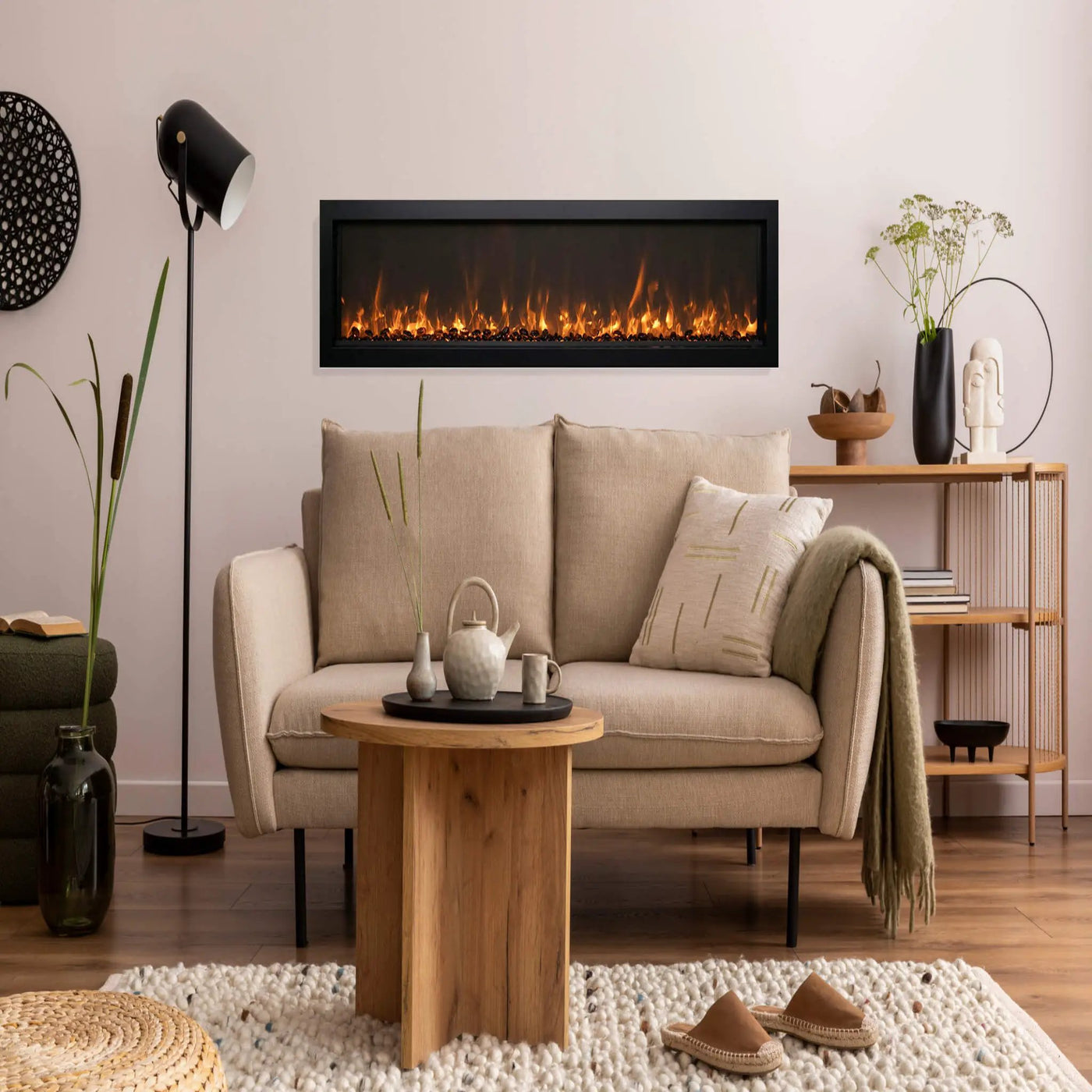 Remii Extra Slim Electric Fireplace [1027-35/45/65-XS] (SAK25687) by SAKSBY WHOLESALE