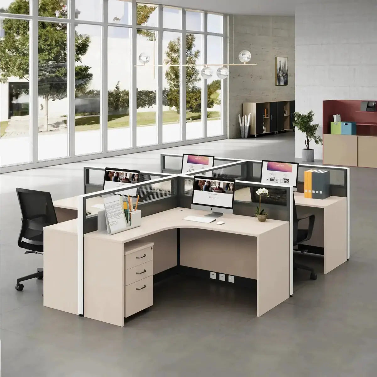 Valtra · L-Shaped Cubicle Workstation by Arc Grove