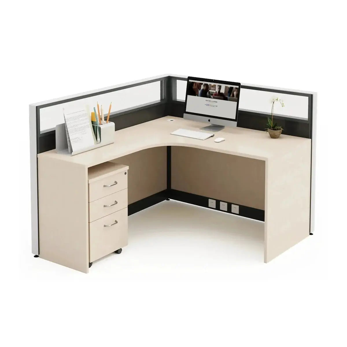 Valtra · L-Shaped Cubicle Workstation by Arc Grove
