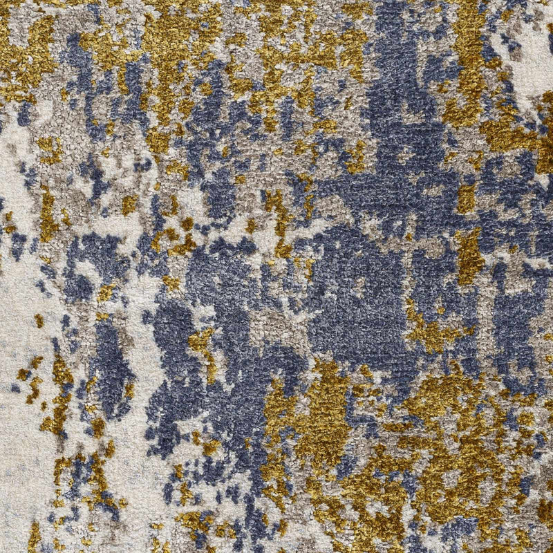 Maralal Mustard & Blue Area Rug - Clearance by Boutique Rugs