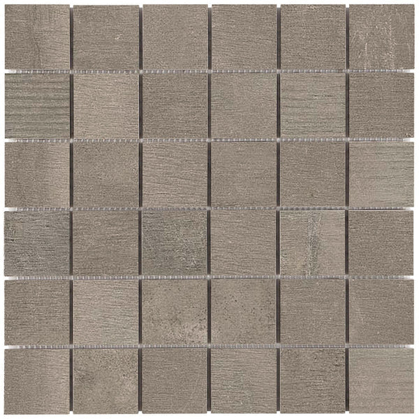 Reside Brown Honed 2x2 Stone Look Porcelain Mosaics 12x12