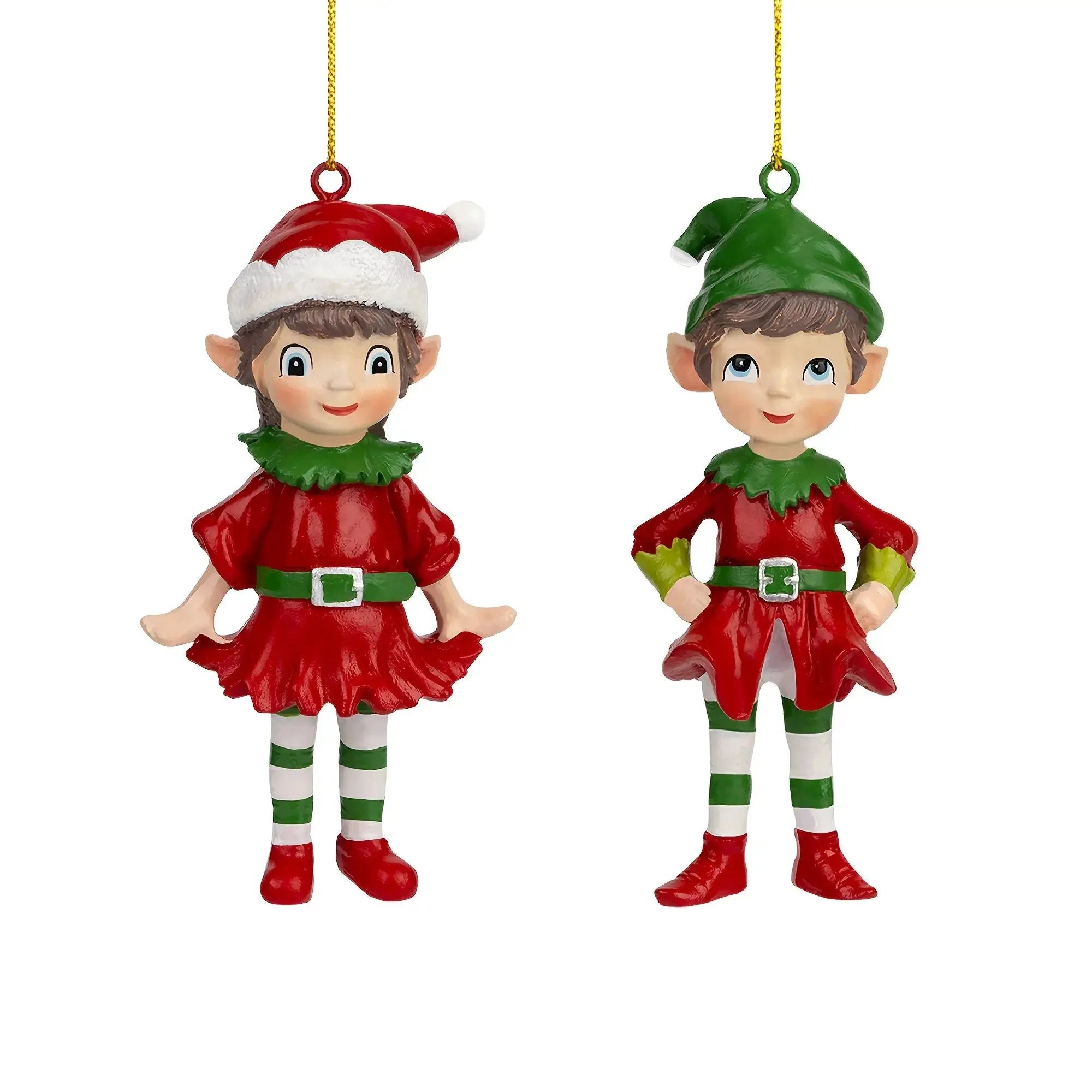 Resin 3D Gnome Hanging Ornaments with Sculpture Details by House Of Avana
