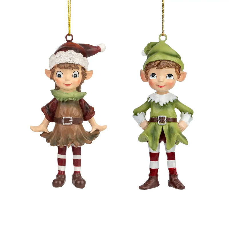 Resin 3D Gnome Hanging Ornaments with Sculpture Details by House Of Avana