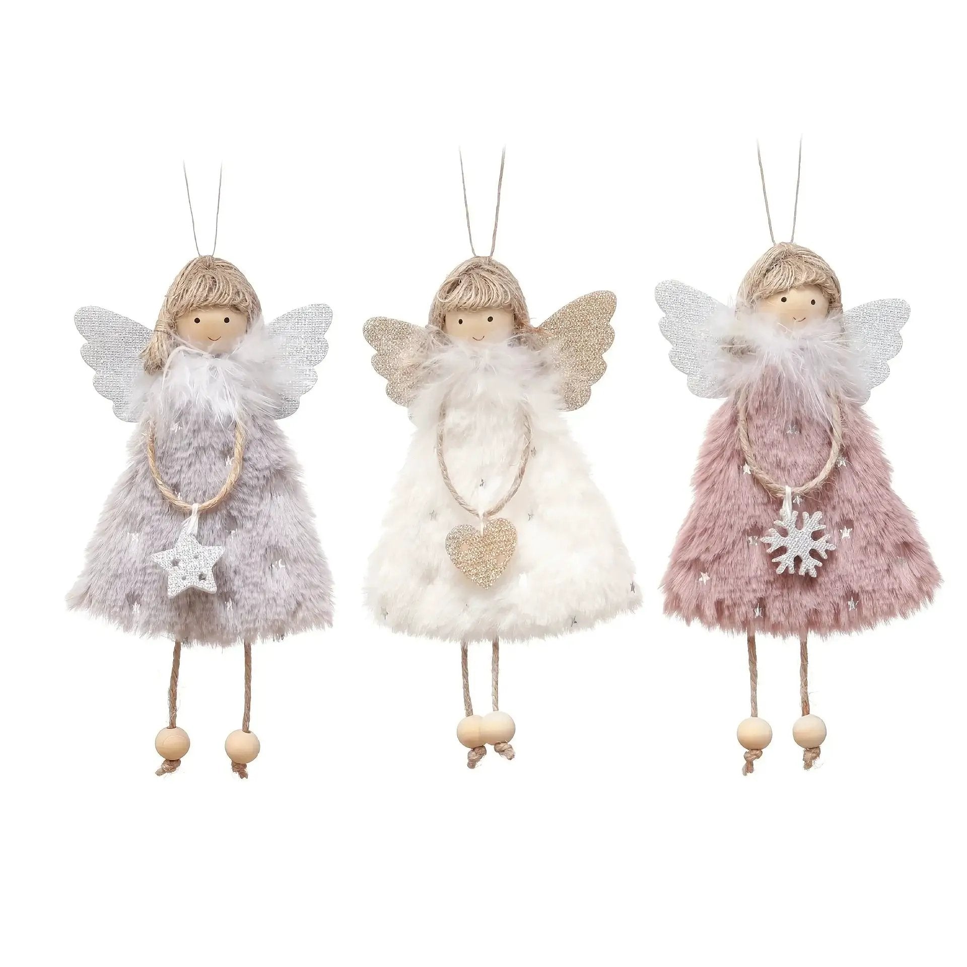 Resin Angel Doll Pendants for Christmas Tree Decorations by House Of Avana