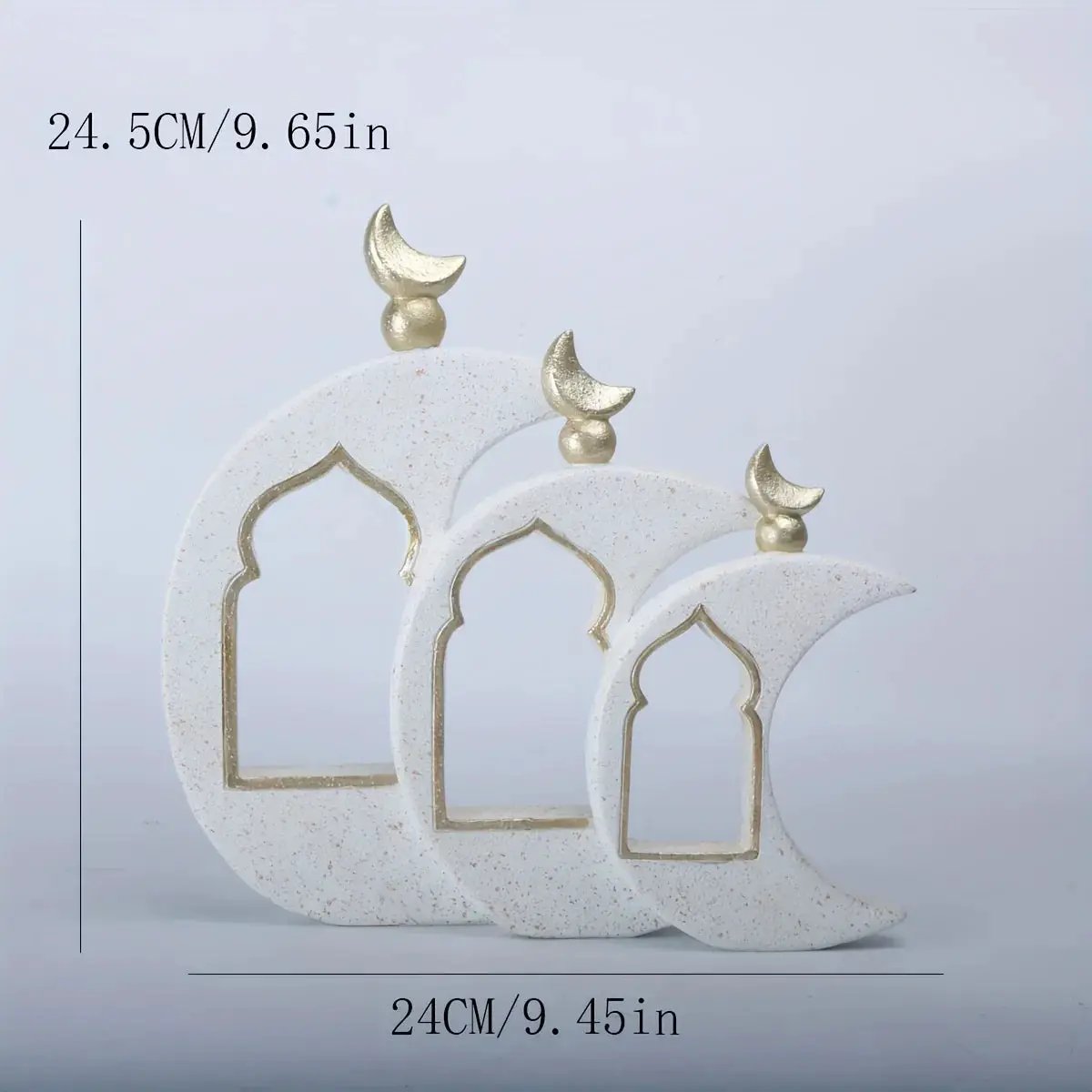 Resin Dome Ornament - Gold Ramadan Decoration by House Of Avana