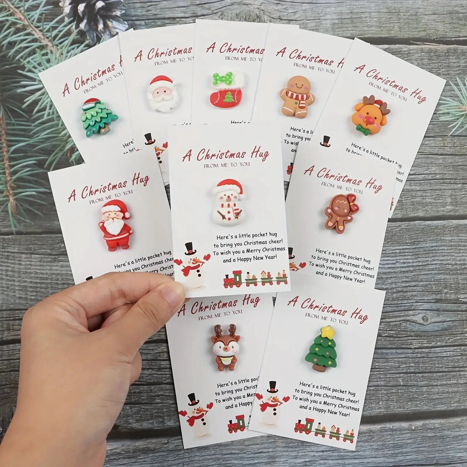 Resin Holiday Presents, Set of 10 Christmas Gifts with Decorative Details by House Of Avana