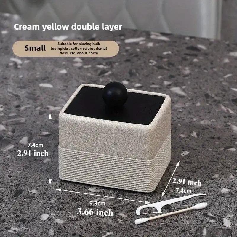 Resin Storage Box - Cream Yellow Square by House Of Avana
