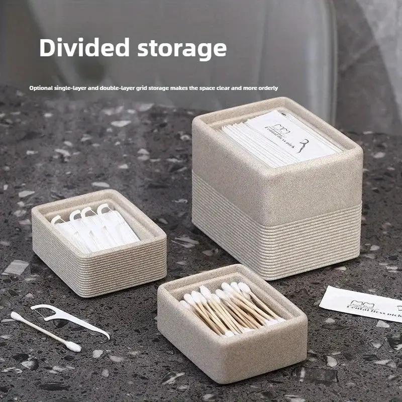 Resin Storage Box - Cream Yellow Square by House Of Avana