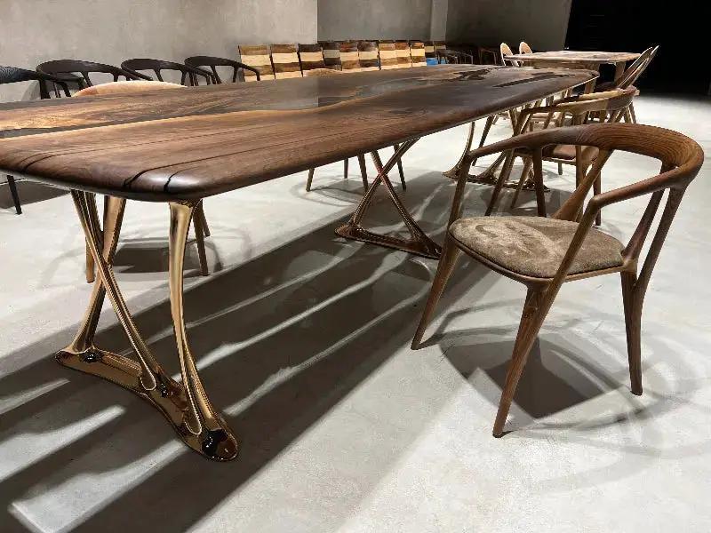 Custom Epoxy Resin Dining Room Table | Osso Dining Table by Gizz