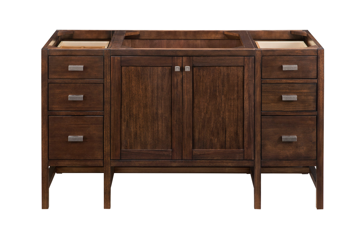 James Martin Addison 60" Single Bathroom Vanity, Mid-Century Acacia, cabinet without a countertop