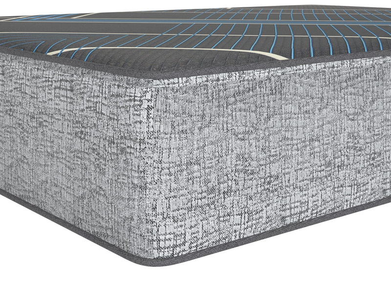 Plush Gel Memory Foam Twin Mattress with Smooth Top - Grey & Blue, photo 3 of 30