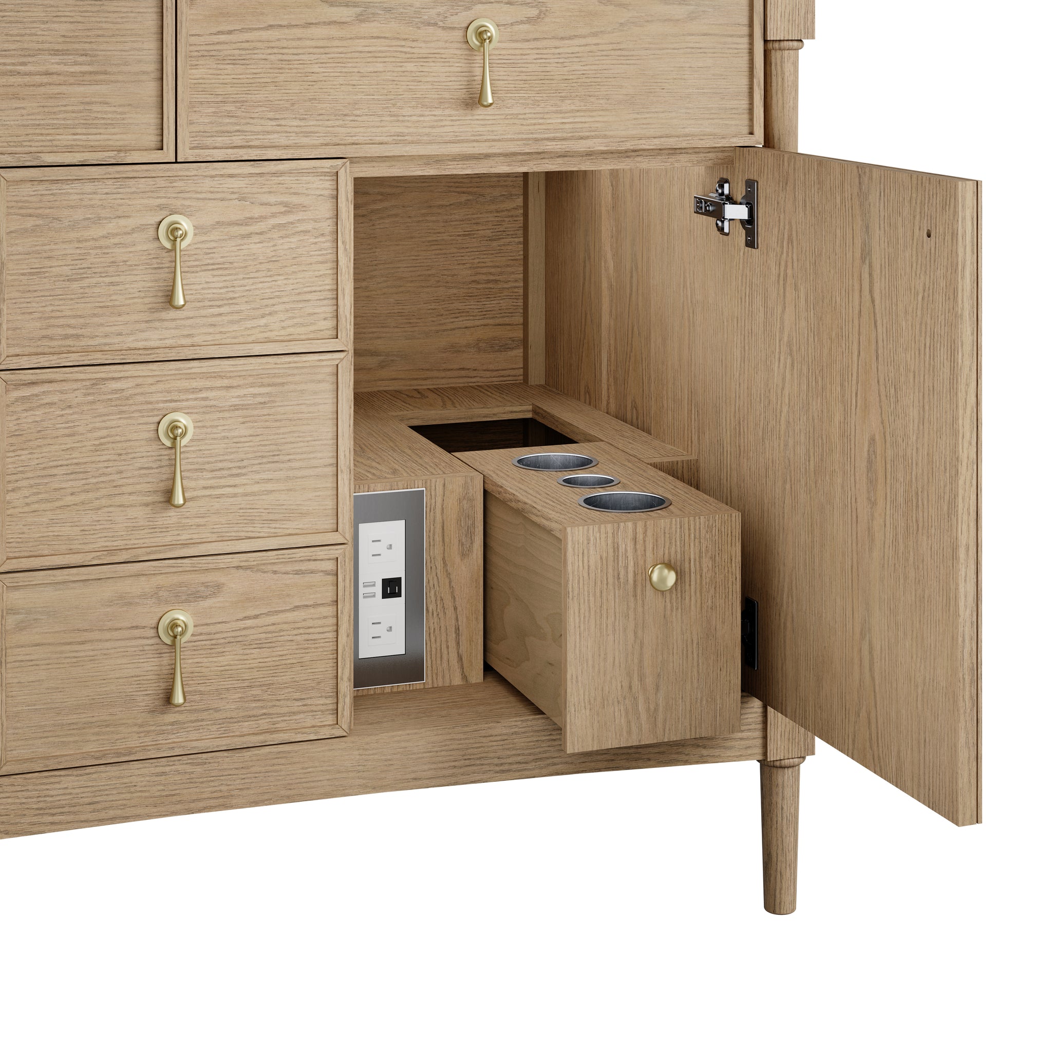 James Martin Kinnsden 48" Single Bathroom Vanity, Weathered Oak by James Martin