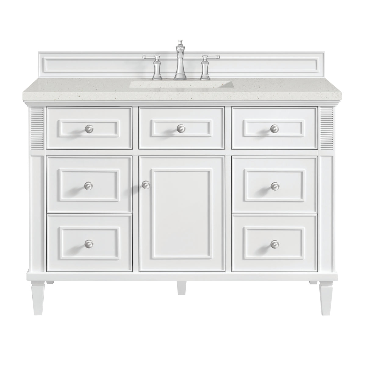 James Martin Lorelai 48" Single Bathroom Vanity, Bright White, view 23