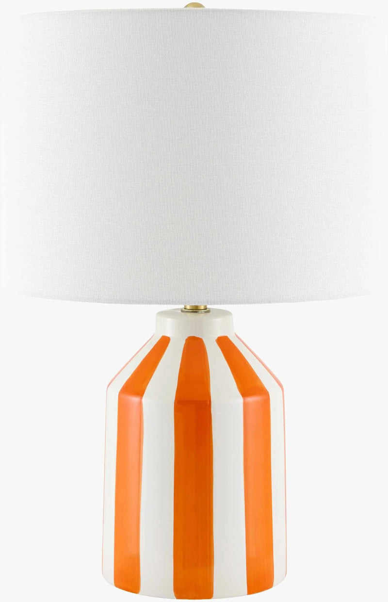 Isbergues Orange Table Lamp by Boutique Rugs