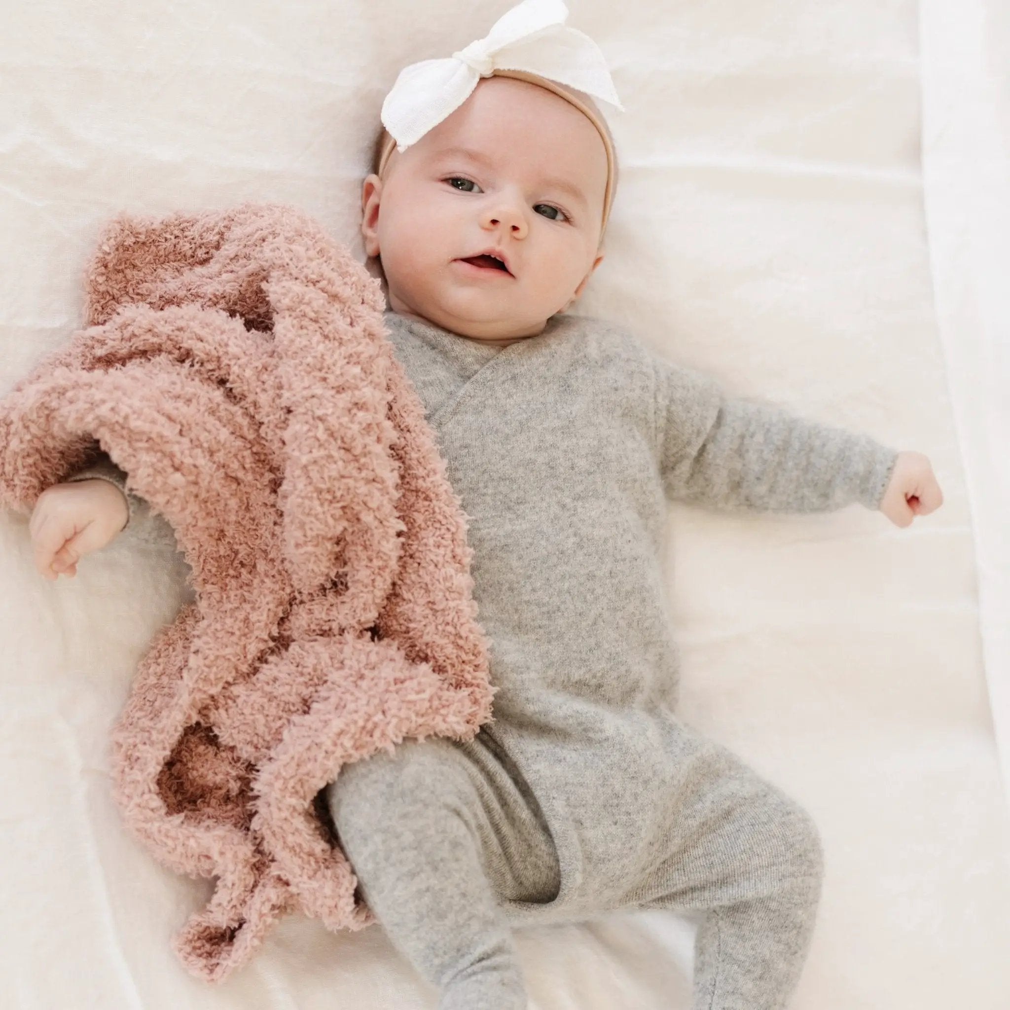 Ribbed Bamboni Mini Baby Blanket by HouseOfZazla