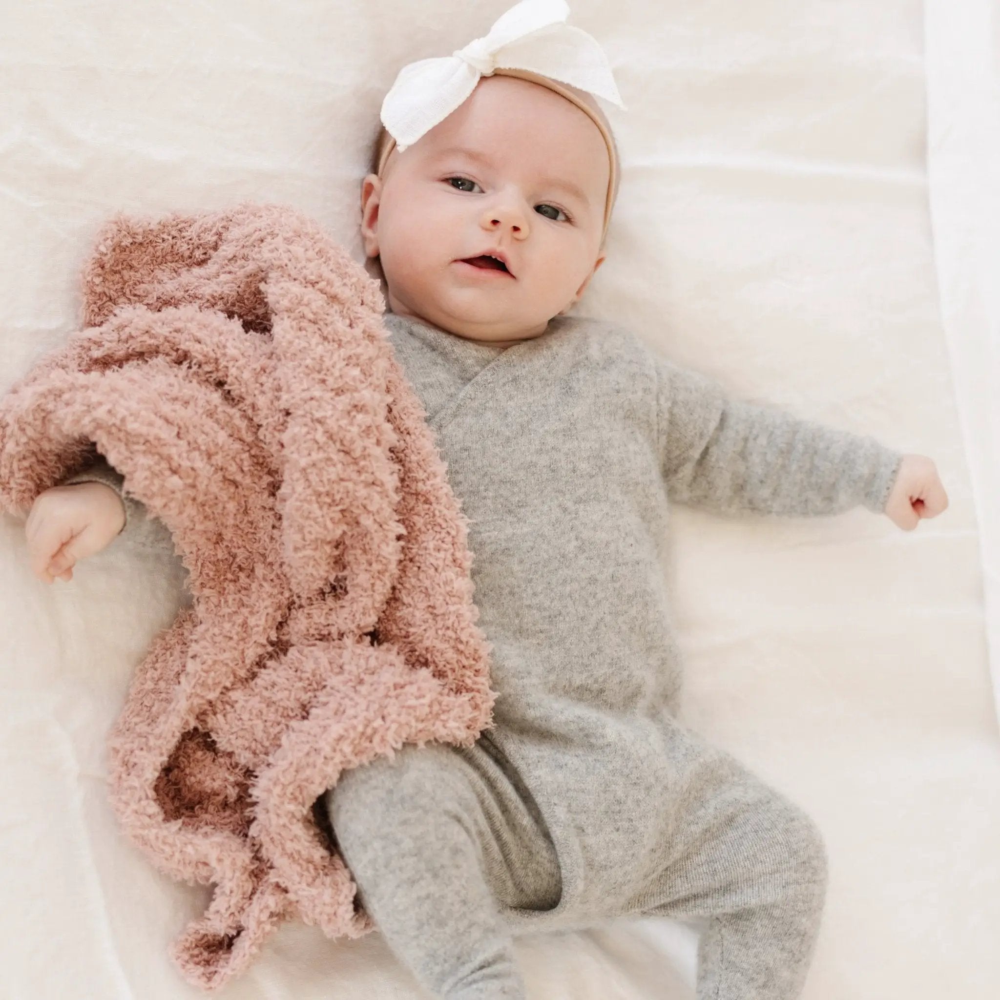 Ribbed Bamboni Mini Baby Blanket by HouseOfZazla