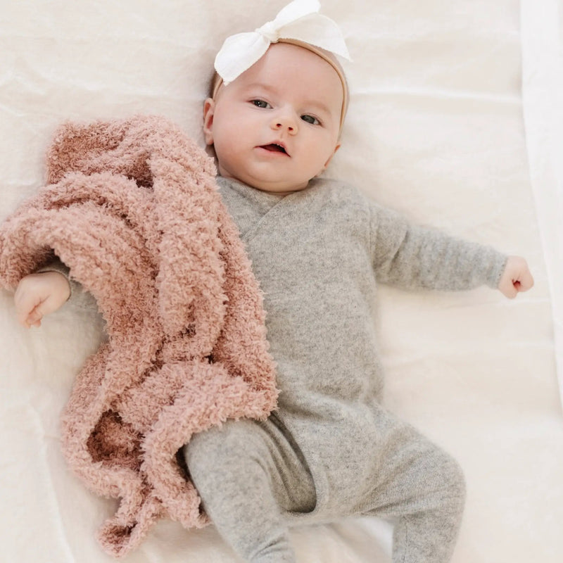 Ribbed Bamboni Mini Baby Blanket by HouseOfZazla
