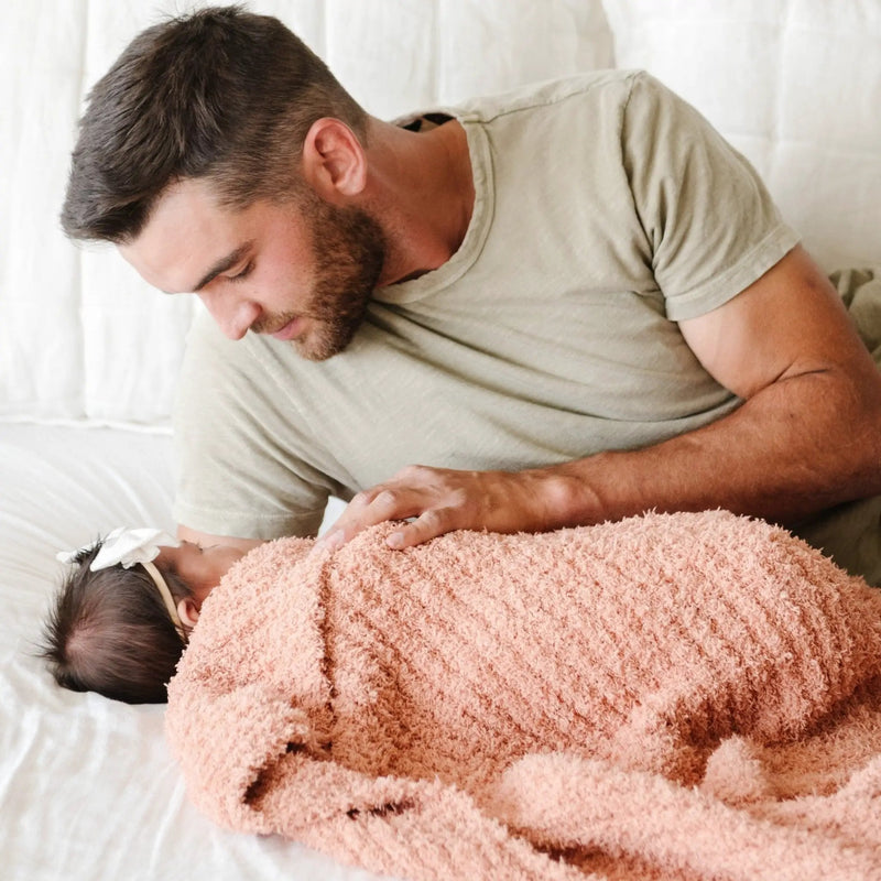 Ribbed Bamboni® Receiving Blanket 30x40 Inch Microfiber by HouseOfZazla
