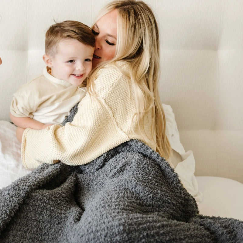 Ribbed Bamboni® Toddler Blanket by HouseOfZazla