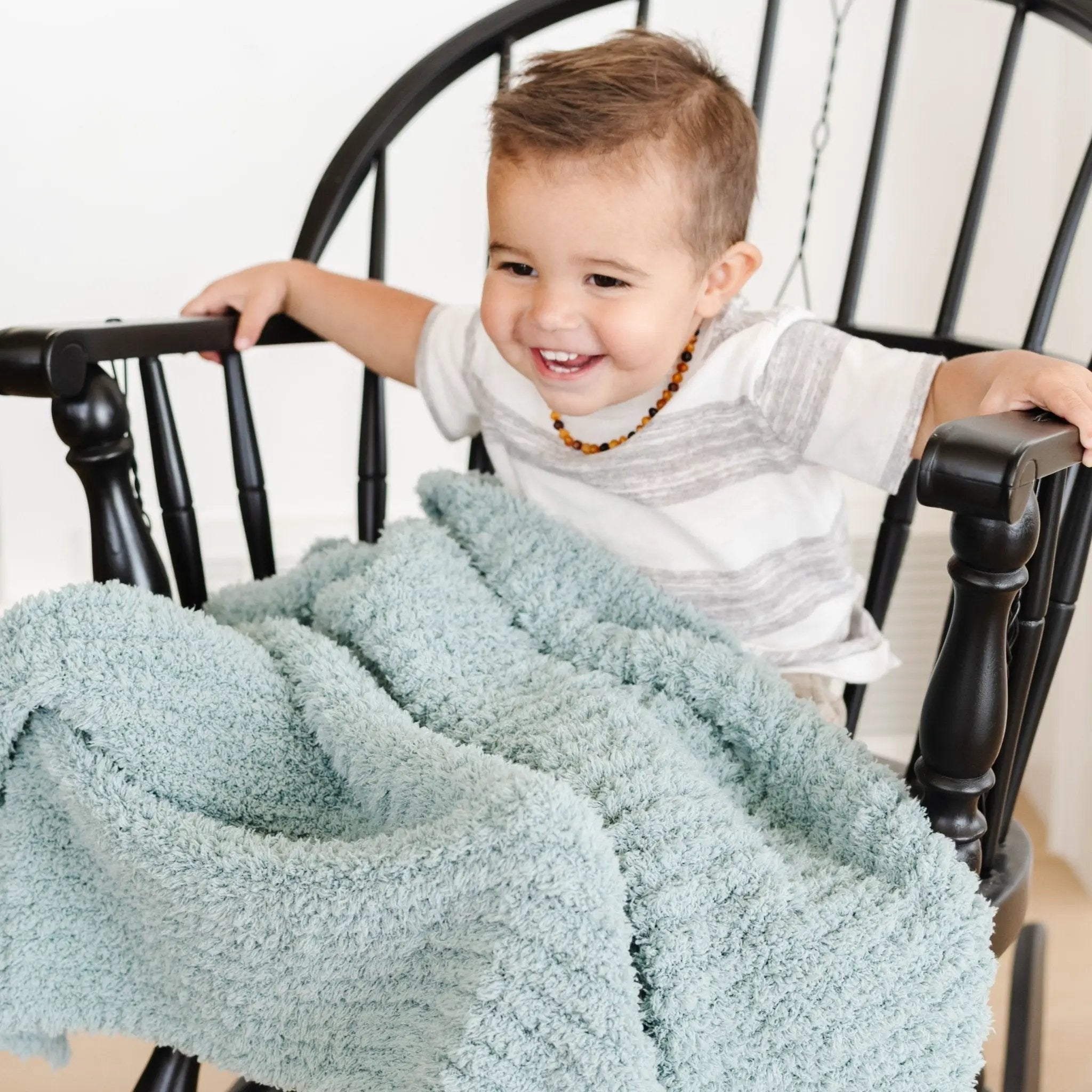 Ribbed Bamboni® Toddler Blanket by HouseOfZazla