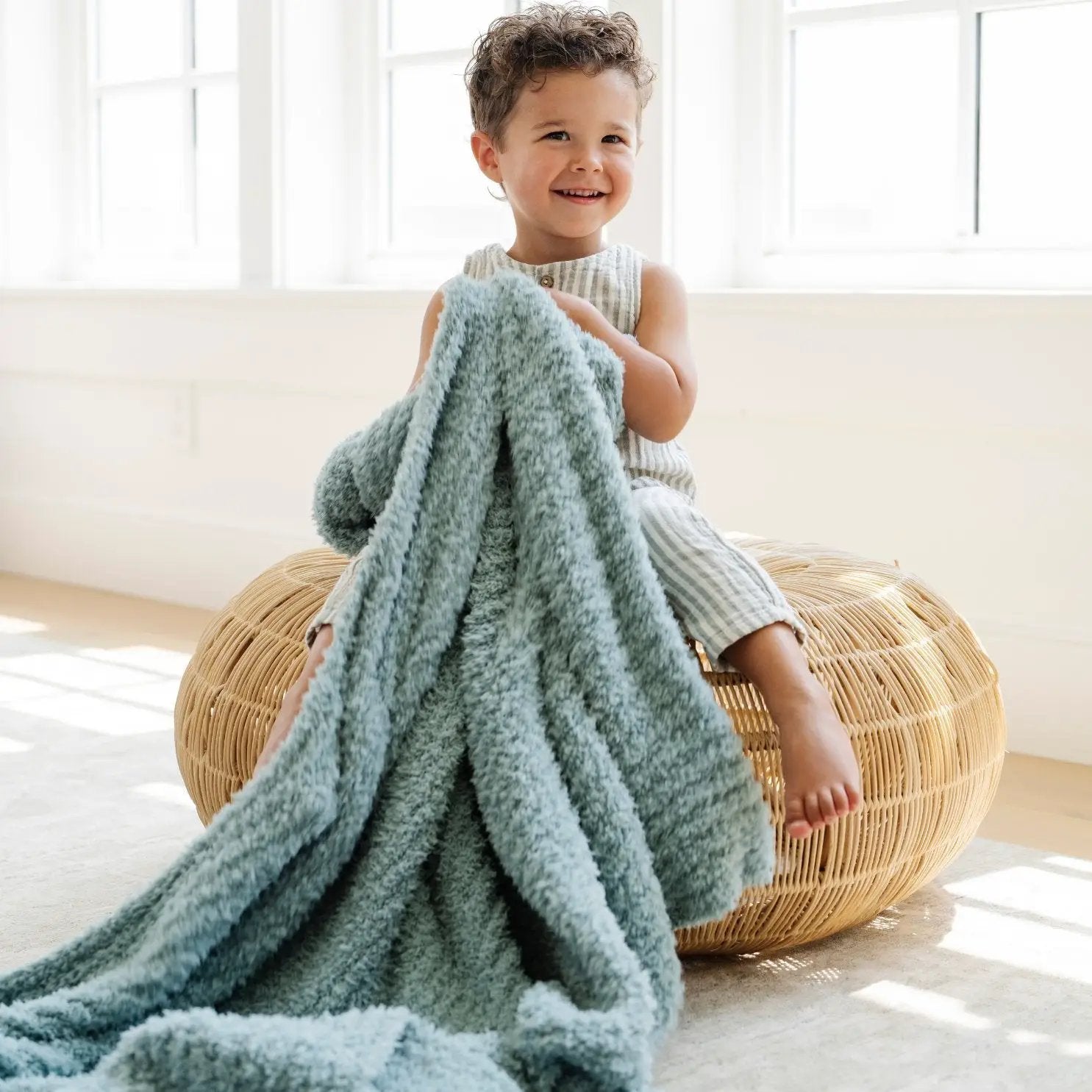 Ribbed Bamboni® Toddler Blanket by HouseOfZazla