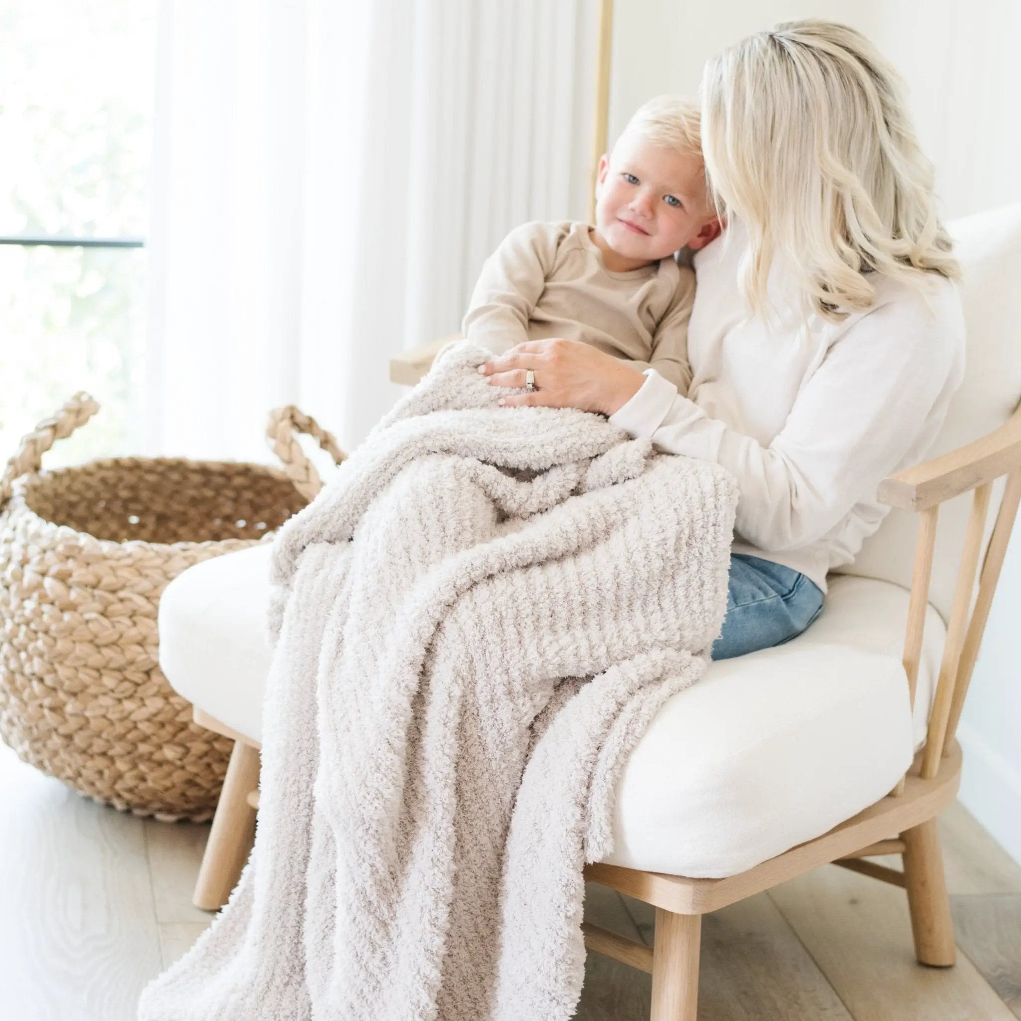 Ribbed Bamboni® Toddler Blanket by HouseOfZazla