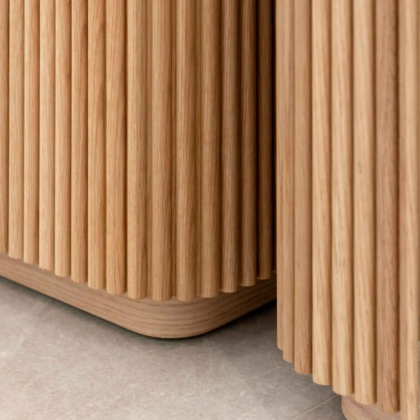 Flexible Ribbed Wood Panel Samples by andor willow