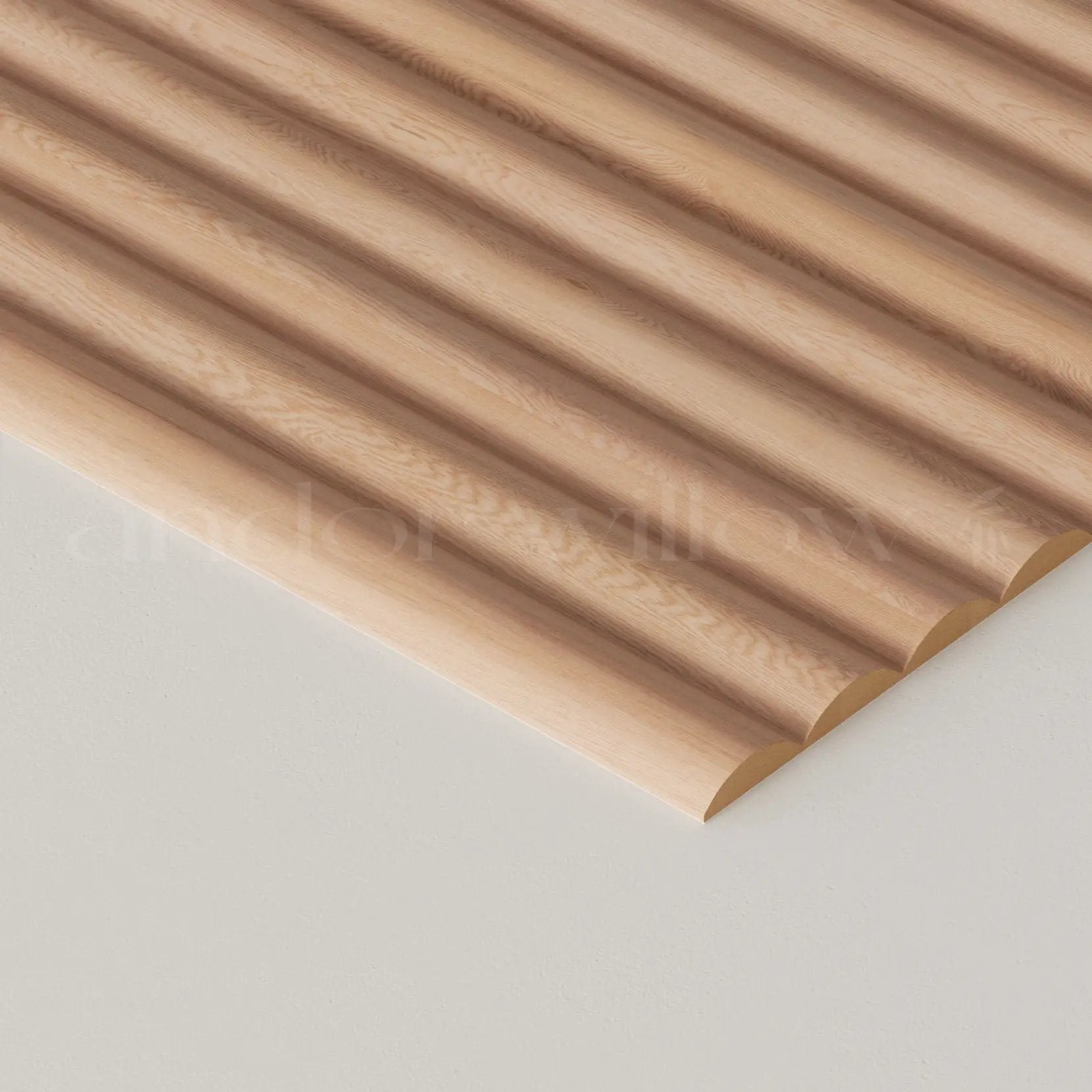 Fluted Wood Panels by andor willow