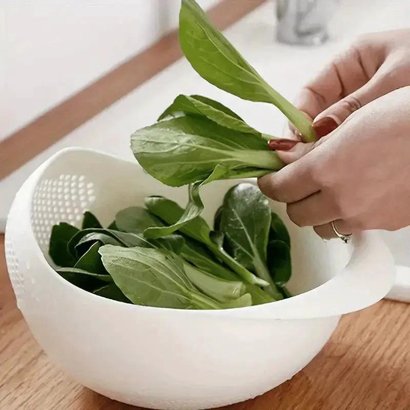 Rice Washing Sieve - Drain Plastic by House Of Avana