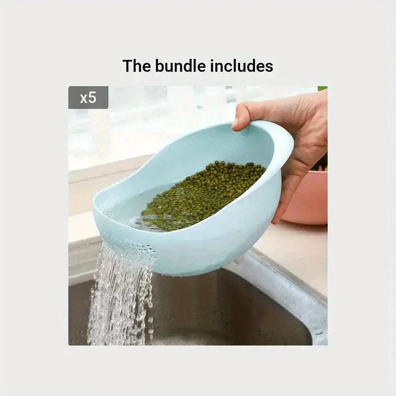 Rice Washing Sieve - Drain Plastic by House Of Avana